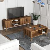 Mezza Set 1582-2072 Exxen Tv Ünitesi Exxen Orta Sehpa (Ahşap Ayakli) - Hat Rengi