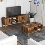 Mezza Set 1582-2072 Exxen Tv Ünitesi + Exxen Orta Sehpa - Hat Rengi
