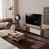 Mezza Set 1585-2074 Exxen 180 Cm Tv Ünitesi + Exxen Orta Sehpa - Sepet-beyaz Rengi Çok Renkli