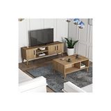 Mezza Set 1586-2076 Tv Ünitesi + Exxen Orta Sehpa - Sepet Rengi Meşe