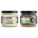 Mezzet Gurme Sandviç ve Burger Sos Paketi (2X300G) - Jalapeno Mayonez & Zeytinli Tapenade - 600 gr