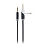 MF Product Acoustic 0209 Siyah Dönebilen Uçlu Aux Kablo