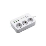 MF Product Jettpower 0370 Beyaz 3 Socket 3 USB Uzatma Kablosu