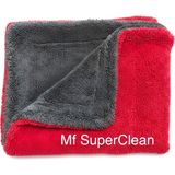 Mf Superclean Duo Twısted Oto Kurulama Havlusu 1200GSM - 70X50CM - Siyah- Kırmızı