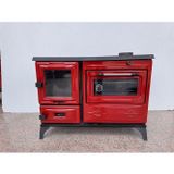 MF079 Model Dorello Kuzine Kırmızı SOBA40 cm Fırınlı Soba Aden Model