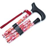 MF606 Katlanır Baston B044-8231 Kırmızı Çiçekli