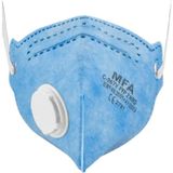 Mfa C-267V Ffp2 Nr D Ventilli Katlanabilir Toz Maskesi - Hydro-Charging Filtre, Baret Uyumlu - 1 Adet - Standart