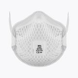 Mfa S-267V Premium Ffp2 Nr D Ventilli Beyaz Maske Plastik Kafesli, Klipssiz Konik Tasarım
