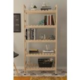 MFG AHŞAP 5 Raflı Ahşap kitaplık 150x75x30