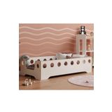 MFG AHŞAP Montessori Beyaz Mdf Çocuk Ve Bebek Odası Karyolası - Modern Tasarım