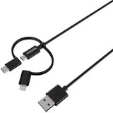 Mfit 1.2 mt Pvc Siyah Şarj Kablosu
