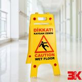 MFK 3k Mağaza Katlanabilir Kaygan Zemin Uyarı Levhası – Dikkat Wet Floor