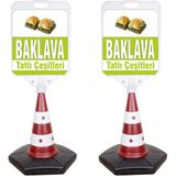MFK Baklava Temalı Reklam ve Uyarı Dubası 2'li - 2 Adet