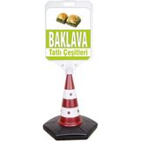 MFK Baklava Temalı Reklam ve Uyarı Dubası Tekli - 1 Adet