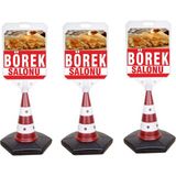 MFK Börek Temalı Reklam ve Uyarı Dubası 3'lü - 3 Adet