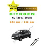 MFK Citroen C2 (2003-2008) Araca Özel Silecek Ön Iki