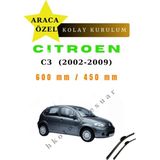 MFK Citroen C3 (2002-2009) Araca Özel Silecek Ön Iki