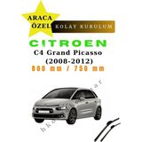 MFK Citroen C4 Grand Picasso (2008-2012) Araca Özel Silecek Ön Iki