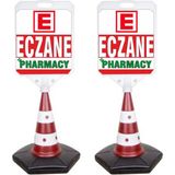 MFK Eczane Pharmacy Temalı Reklam ve Uyarı Dubası 2'li