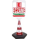MFK Eczane Pharmacy Temalı Reklam ve Uyarı Dubası Tekli