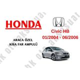 MFK Honda Civic 01/2004 - 06/2006 Araca Özel Kısa Far Ampulü 9006