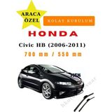 Mfk Honda Civic Hatchback (2006-2011) Araca Özel Silecek Ön İki