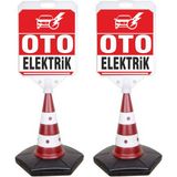 MFK Oto Elektrik Temalı Reklam ve Uyarı Dubası 2'li