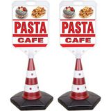 MFK Pasta Cafe Temalı Reklam ve Uyarı Dubası 2'li