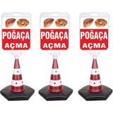 MFK Pogaca Acma Temalı Reklam ve Uyarı Dubası 3'lü