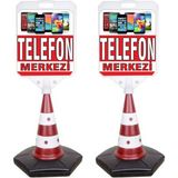 MFK Telefon Merkezi Temalı Reklam ve Uyarı Dubası 2'li