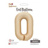 MFM 0 Yaş Rakam Karamel Folyo Balon 86 Cm