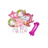 MFM 1 Yaş Unicorn Temalı Folyo Balon Seti 100 Cm