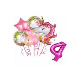 MFM 4 Yaş Unicorn Temalı Folyo Balon Seti 100 Cm