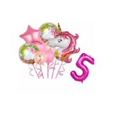 MFM 5 Yaş Unicorn Temalı Folyo Balon Seti 100 Cm