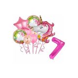 MFM 7 Yaş Unicorn Temalı Folyo Balon Seti 100 Cm