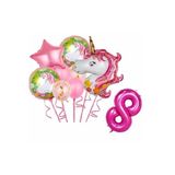 MFM 8 Yaş Unicorn Temalı Folyo Balon Seti 100 Cm
