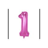 MFM Koyu Pembe 1 Yaş Folyo Balon 100 Cm