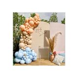 MFM Makaron Soft Renk Zincir Balon Seti