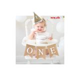 MFM One 1 Yaş Ponponlu Hasır Şapka Ve Hasır Banner Yazı Set 2 Ürün
