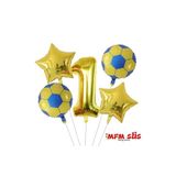 MFM Parti 1 Yaş Rakam Gold Yuvarlak Taraftar Futbol Folyo Balon Doğum Günü Seti