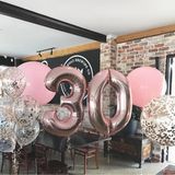 Mfm Parti 30 Yaş Rose Gold Folyo Balon Seti