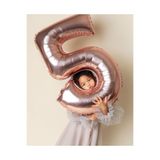 MFM Parti 5 Yaş Rakam Rose Folyo Balon