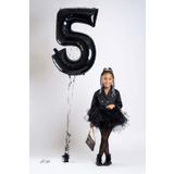 Mfm Parti 5 Yaş Siyah Folyo Balon