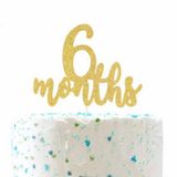 Mfm Parti 6 Months Gold Eva Pasta Üstü Süs