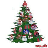 Mfm Parti Ahşap Çam Ağaç Süsü