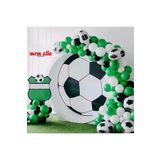 MFM Parti Futbol Taraftar Yuvarlak Folyo Zincir Balon Doğum Günü Seti
