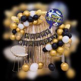 Mfm Parti Happy Birthday Yazılı Uzay Temalı Folyo Zincir Balon Doğum Günü Seti