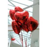 MFM Parti Kırmızı Kalp Folyo Balon Red Heart Foil Balloon