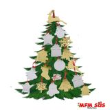 Mfm Parti Pleksi Aynalı Çam Ağaç Süsü
