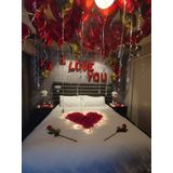 Mfm Parti Sevgililer Günü I Love You Kırmızı Folyo Balon Seti